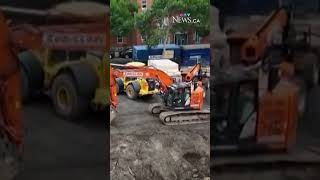 Odour coming from construction site concerning residents living nearby