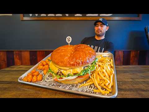 Trying To Eat A 5-LB Burger Challenge With A Time Limit Of ONLY 20-Minutes | Shut Up & Eat!