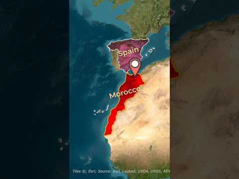 The World's Shortest Border (Peñón de Vélez de la Gomera)