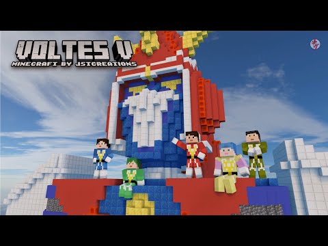 Voltes V Minecraft: Ending Song - Chi Chi Wo Motomete Chodenji Machine Voltes V Five (Minecraft Animation)
