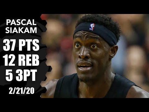 Pascal Siakam drops 37 points in Raptors vs. Suns | 2019-20 NBA Highlights