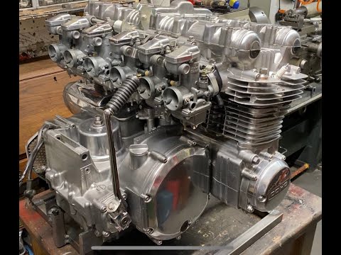 Kawasaki Z1- 1396cc Super Six 6 cylinder engine first start