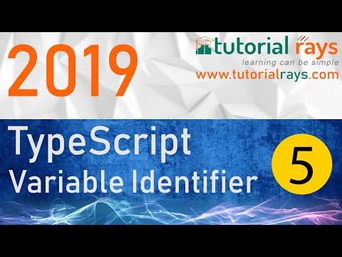 5 TypeScript variable Identifier 2019 Tutorial Rays | By Umar Rahman