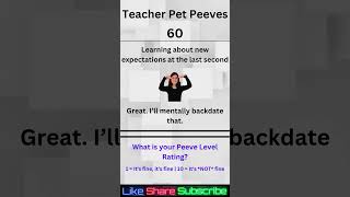 Surprise new rules - Teacher Pet Peeves 60 #frustration