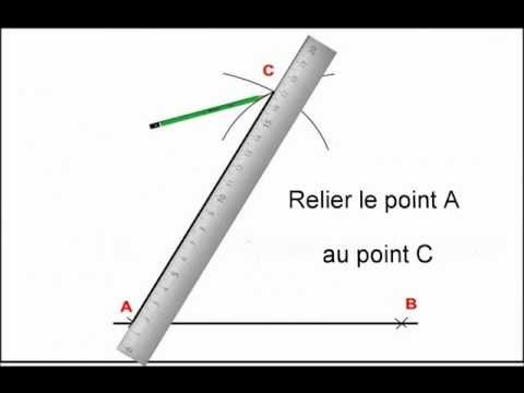 comment construire triangle equilateral