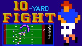 10-Yard Fight (FC · Famicom) game port | High School thru Super challenge session for 1 Player 🎮