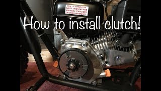 How To Install Mini Bike Clutch On Predator 212CC Motor| Mini Bike Build Part 5