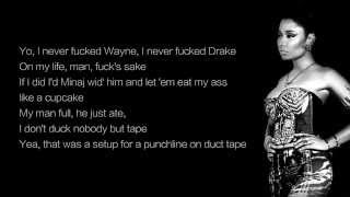 Nicki Minaj - Only ft. Chris Brown, Drake, Lil Wayne (LYRICS)