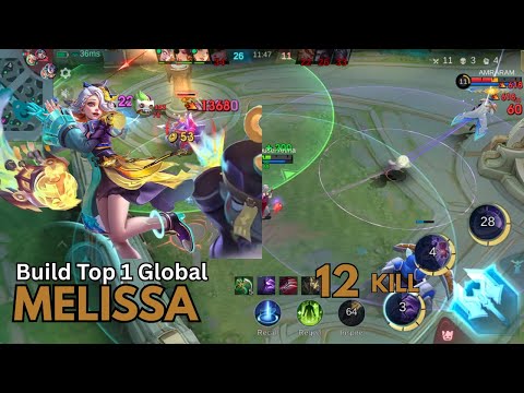 NEW BUFF 12 Kills!! Melissa New Build and Emblem 100% deadly - Build Top 1 Global Melissa ~ MLBB