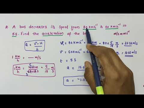 Solutions to unsolved questions on acceleration/Chapter  Motion /Class 9 Physics /Cbse