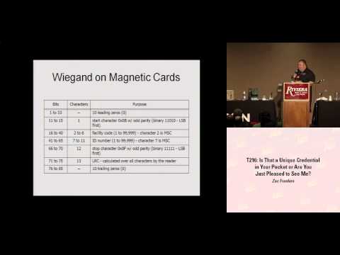 DEF CON 16 - Zac Franken: Is that a unique credential in your pocket?