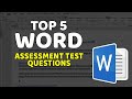 How To Pass MICROSOFT WORD ASSESSMENT TEST Questions And Answers With Solutions