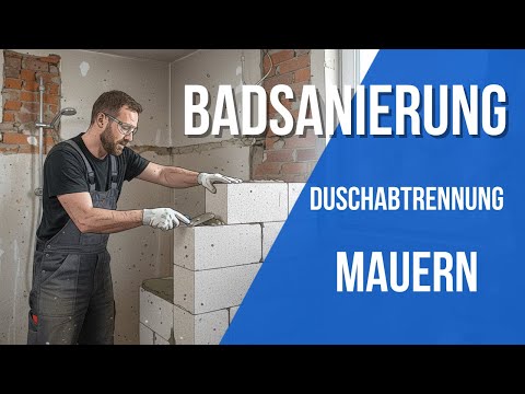 Duschabtrennung mauern   Duschwand   Umbauheld