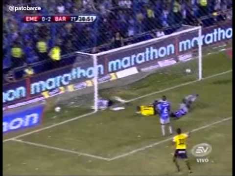 Barcelona 2 Emelec 1. Goles Jugada completa (mejor resumen). 12 agosto 2012