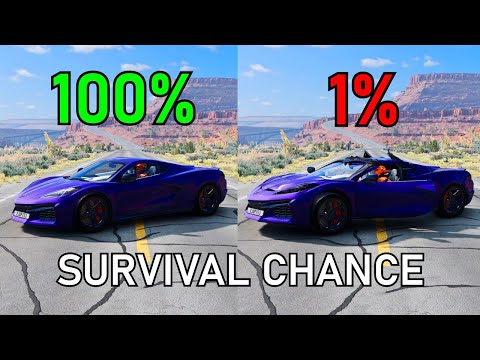 Realistic Survival Chance Crashes #34 (With Dummies) | BeamNG.drive
