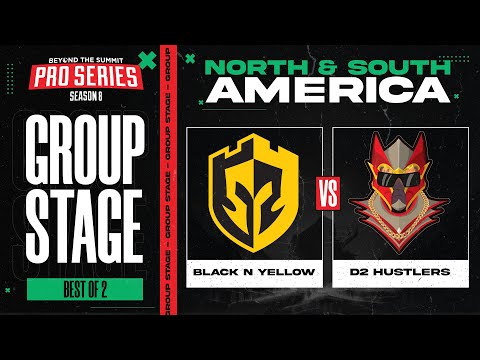 Black N Yellow vs D2 Hustlers Game 2- BTS Pro Series 8 AM: Group Stage w/ Kmart & ET