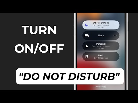 How to Turn ON / OFF Do Not Disturb Mode on iPhone? | Focus Mode Tip