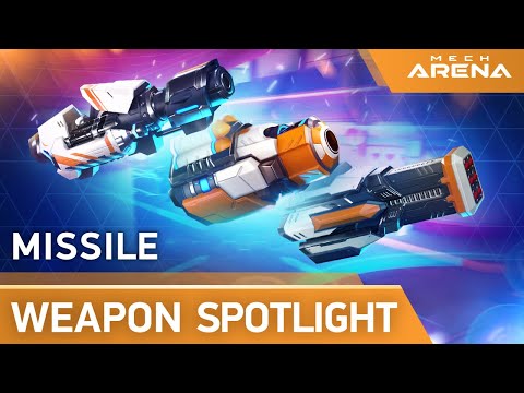 Mech Arena | Weapon Spotlight | Missile Weapons | RPG, Missile Rack, Voltaic RPG
