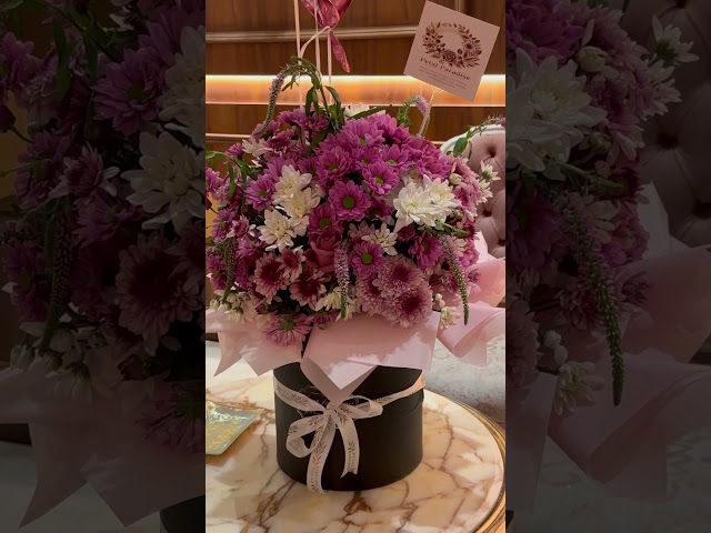 باقة قلوب وردية