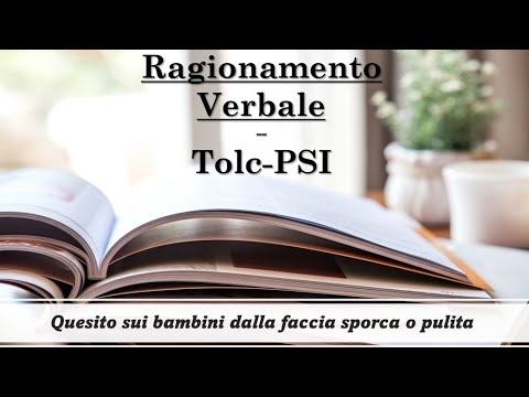 Verbal Reasoning Tolc-PSI - Simulation Questions 3