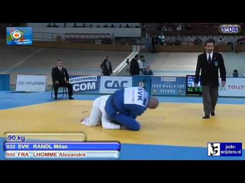Judo 2010 World Cup Men Vienna: Milan Randl (SVK) - Alexandre LHomme (FRA) [-90kg]