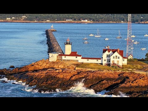 Eastern Point Lighthouse | 4K Cinematic Drone Tour