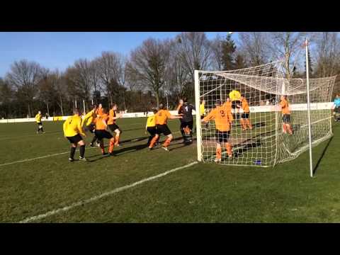 Goal Wilhelmina 1 tegen VCB