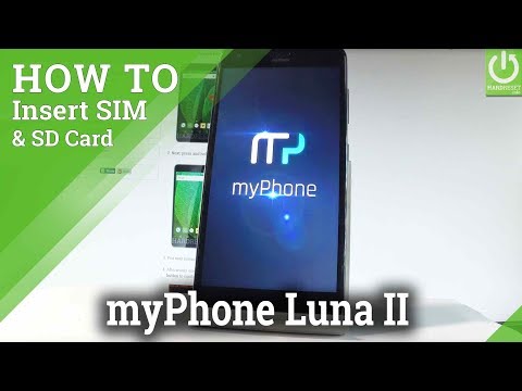 Set Up SIM and SD Card in myPhone Luna II - Insert SIM & SD Card