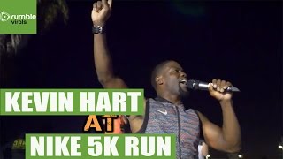Kevin Hart at the 5K Nike run in Venice, CA