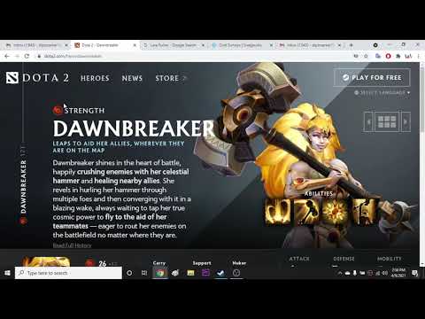Dota 2 New Hero Dawnbreaker