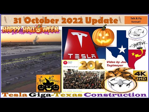 20K Model Y Milestone & 4-mo comparison! 31 October 2022 Giga Texas Construction Update (08:00AM)