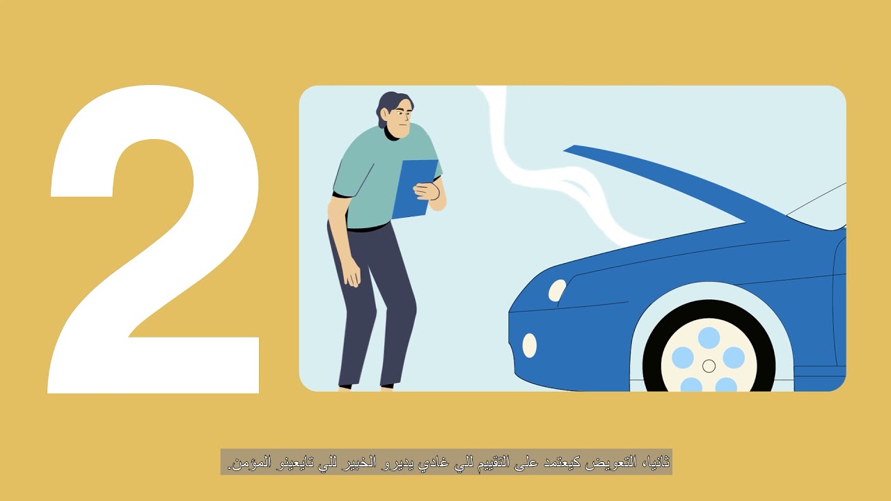 اجي نتعرفوا مع لكابس على مفهوم التعويض في حالة حادثة سير في إطار تأمين السيارات