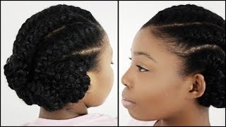 Goddess Braids START TO FINISH In 7 Minutes!!!