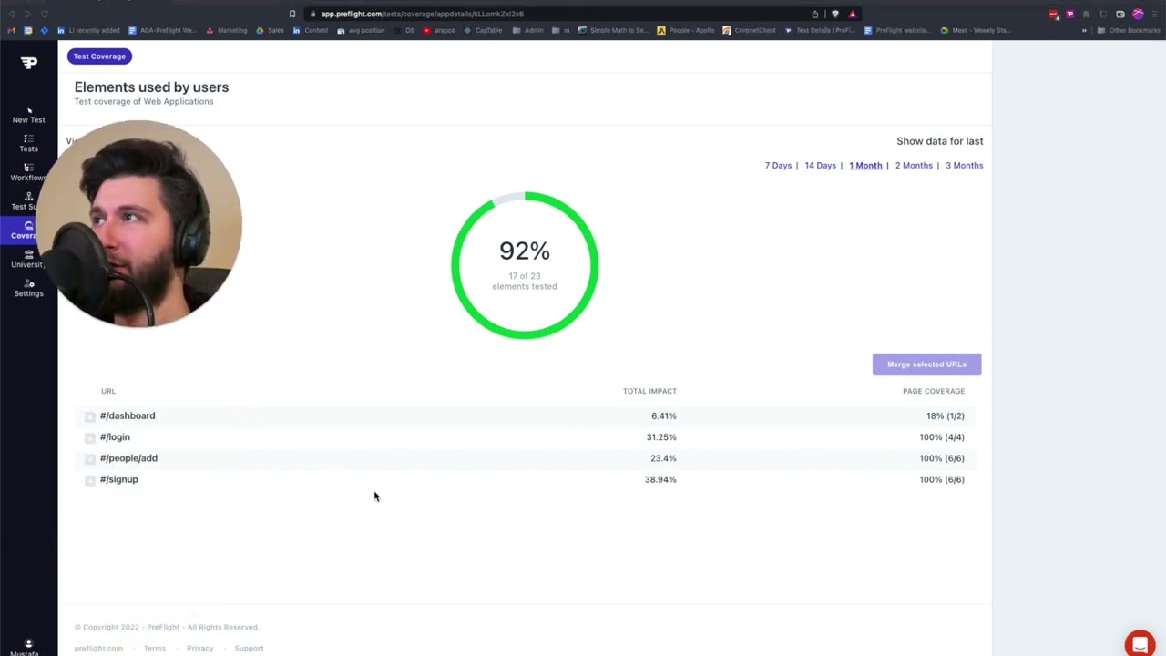 UI Test Coverage Tool