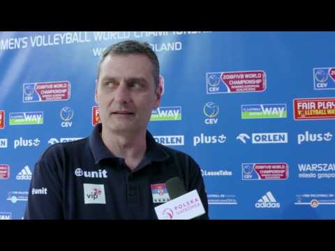Interview with coach Zoran Terzic (SRB) after qualifying to 2018 Worlds