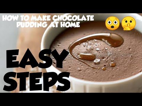 How to make chocolate pudding at home/easy steps