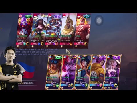 5man BREN vs Top Global players |  Ling gameplay by KarlTzy