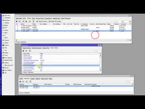 MikroTik Tutorial 54   Bandwidth Management for Hotspot using queue tree Lab1