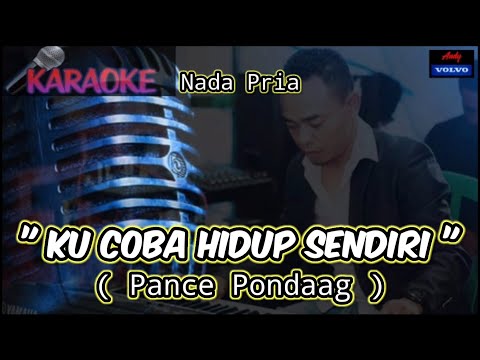KARAOKE LAGU LAWAS " Ku Coba Hidup Sendiri " ( Pance Pondaag ) Music #andysarumvolvo