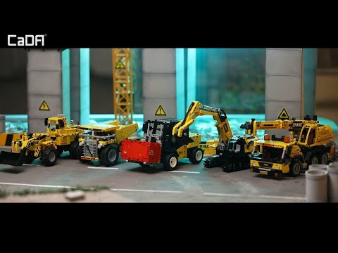 Конструктор CaDA «Колесный погрузчик и бульдозер 2в1» C65004W / 693 детали