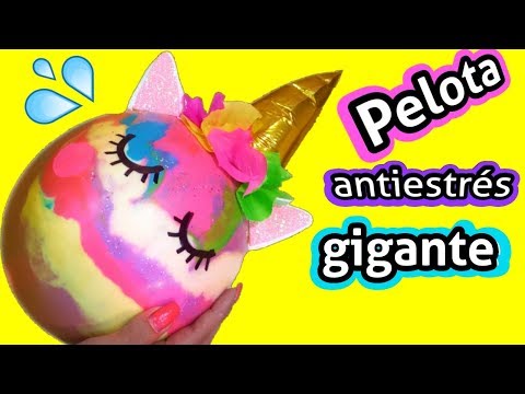 🦄✂️Pelota unicornio gigante sorpresa antiestres Video