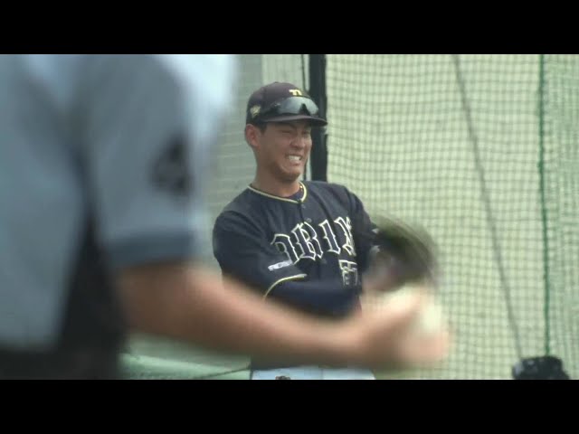 【ファーム】バファローズ・元謙太と山中尭之が好連携でアウトを取る!!  2023年7月23日 福岡ソフトバンクホークス 対 オリックス・バファローズ