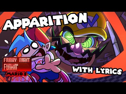 Apparition WITH LYRICS - Friday Night Funkin': Mario's Madness Cover