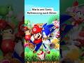 Mario And Sonic Referencing Each Other Sonic