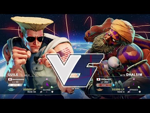 Daigo Umehara (Guile) vs YHC Mochi (Dhalsim)：ウメハラ（ガイル）vs YHC餅（ダルシム）