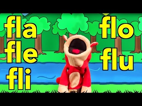 Sílabas fla fle fli flo flu - El Mono Sílabo - Canciones infantiles