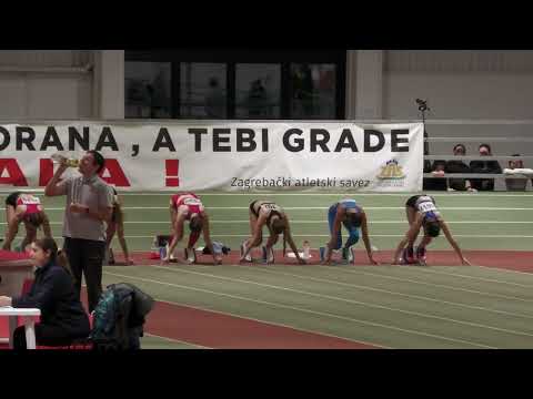 60m [Ž], FINALE, zlatna + rekordna Penezić i Čerina - Dvoransko PH za mlađe seniore i seniorke 2023