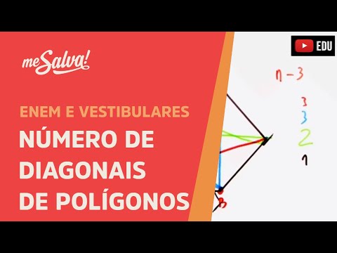 Número de diagonais de polígonos | ENEM e Vestibulares | Me Salva!