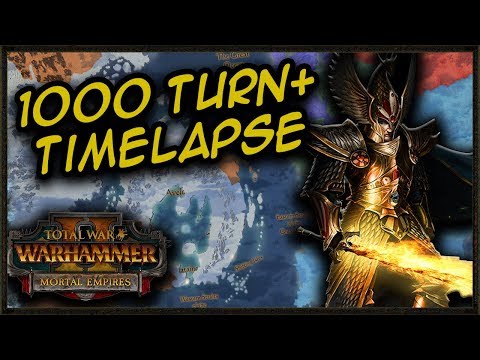 AI ONLY Mortal Empires 1000 Turn+ Campaign Timelapse - Total War: Warhammer 2