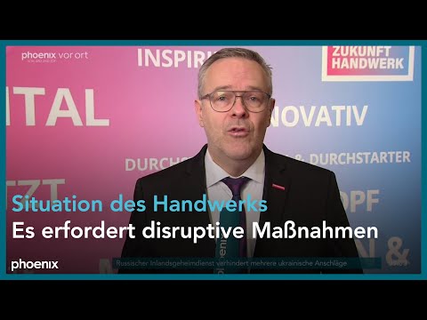 phoenix tagesgespräch mit Jörg Dittrich zur Lage des Handwerks am 13.03.25